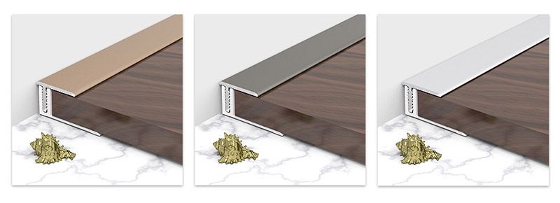 18*11.3mm T-shaped Single-sided Aluminum Alloy Floor Edge Trim