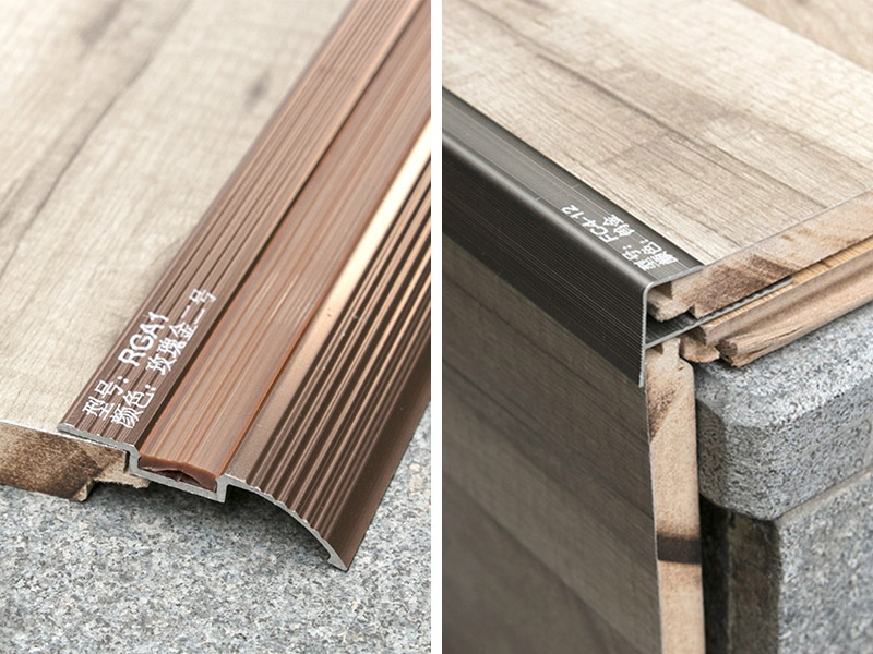 Aluminum alloy stair nosing strips