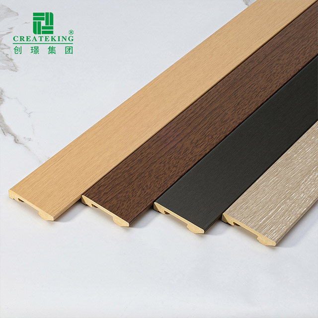 60*12mm Solid PVC Clip-on Skirting Board