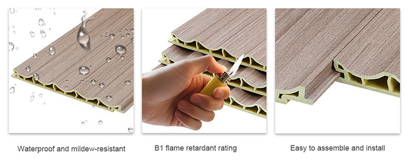 Inner Arc Wave PVC Wall Panel