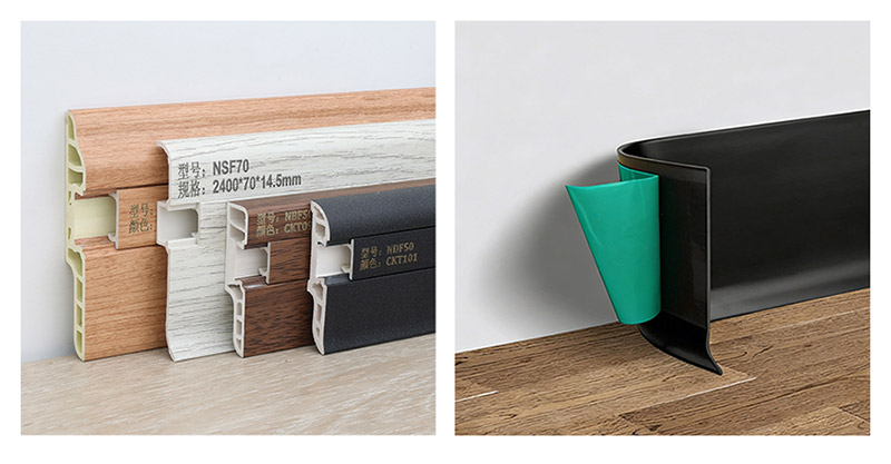 Rubber Baseboard vs PVC Baseboard