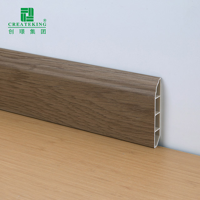 70*12mm Wood-grain Waterproof Skirting Board