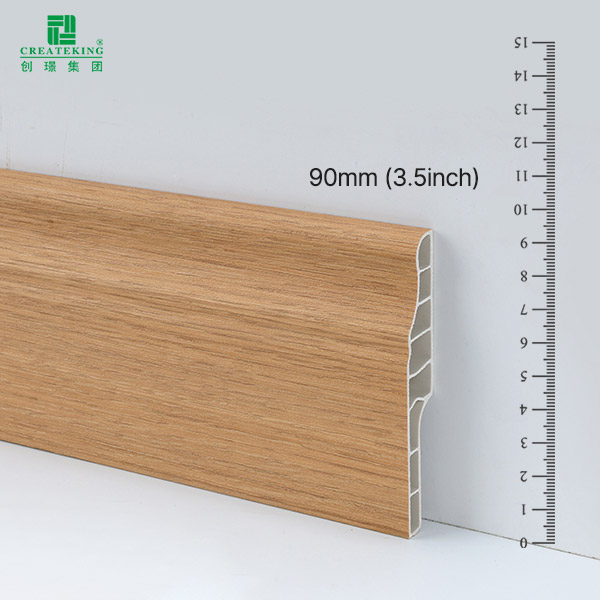 90*14mm SPC Skirting Profile