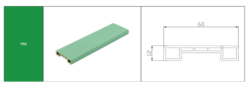 60*12mm Background Wall Border Decorative Profiles