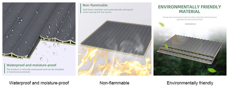 307*8mm Inner Arc Fluted PVC Wall Panels