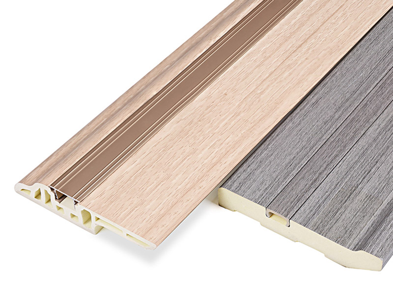 75*15mm PVC Lambs Tongue Hidden Nail Skirting Board