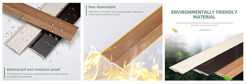 95*16mm PVC Lamb's Tongue Skirting Board