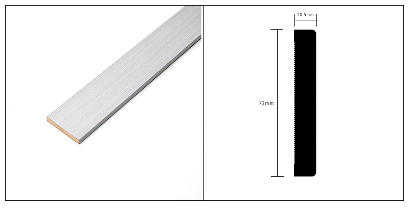 72*10.5mm Solid Wood Skirting Board