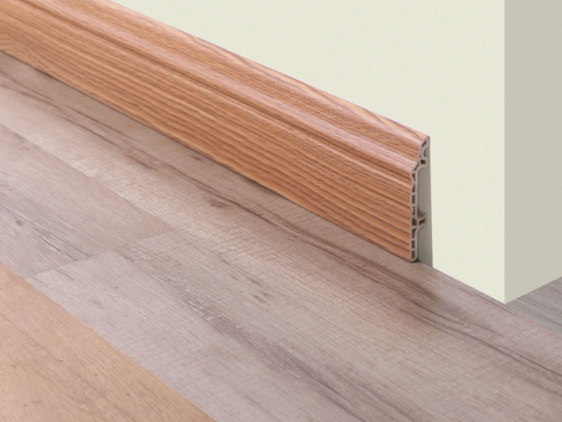 80*15mm SPC Clip-on Baseboard
