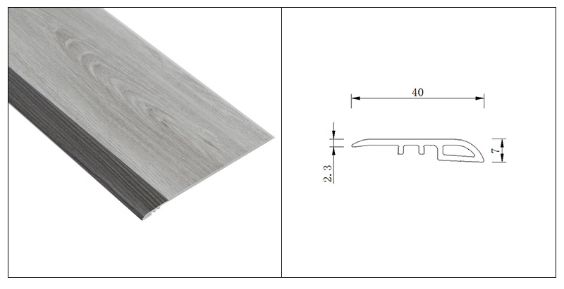 40*7mm SPC Flooring Reducer