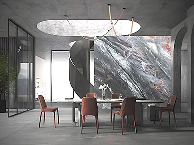 1220mm width imitation marble wall panel