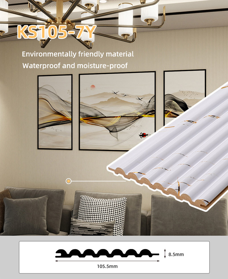 105.5*8.5mm Solid Half-round Wall Panel