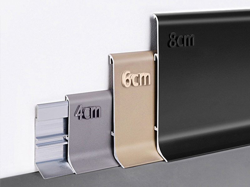 60*10mm Aluminium Floor Skirting