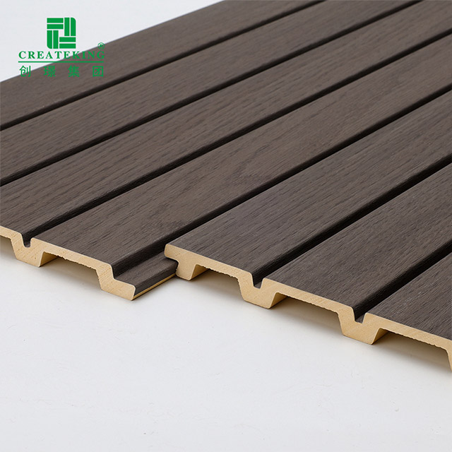 170*11mm Wood Finish PVC Fluted Wall Panels