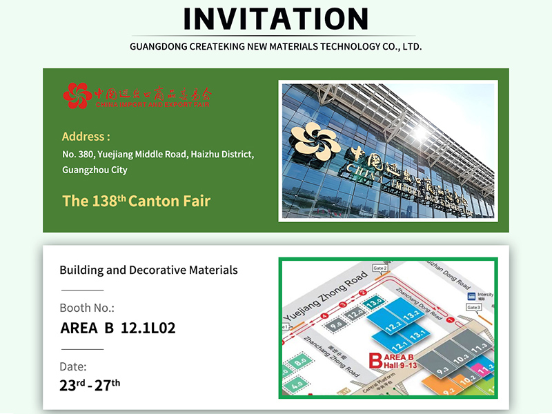 October 23–27 Invitation To Visit CREATEKING at The 138th Canton Fair