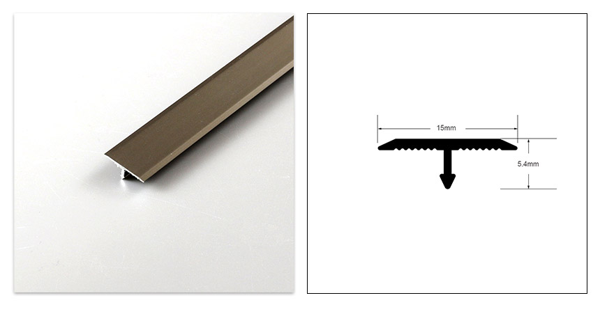 T-shaped Aluminum Floor Transition Strip