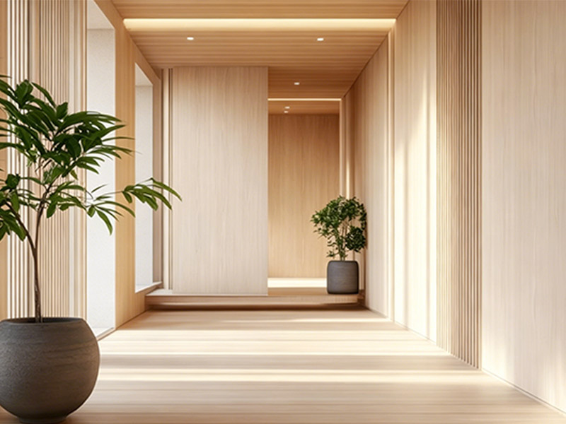Panelling in the hallway