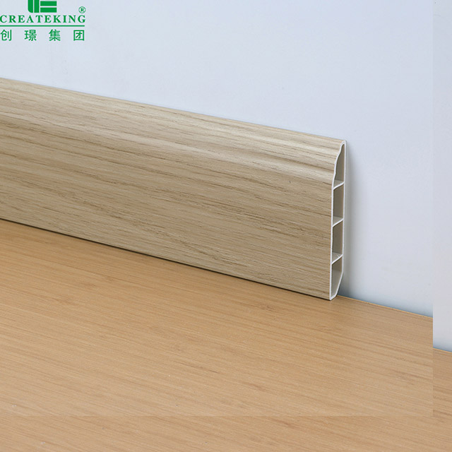 70*12mm Wood-grain Waterproof Skirting Board