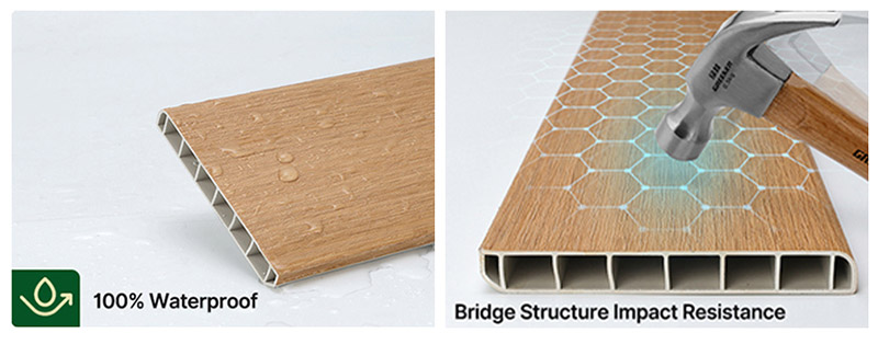 Stone Plastic Composite Baseboard