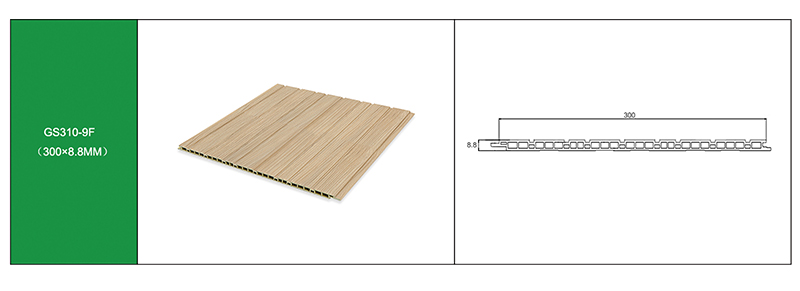 Wood plastic composite interior wall panels