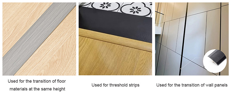 40*12.6mm T-shaped PVC Flooring Transition Strips