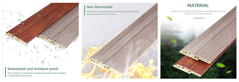 90*14mm PVC Hidden Nail Skirting Board