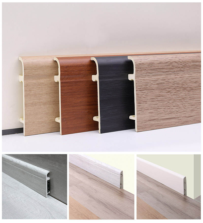 76*14mm PVC Clip-on Skirting Board