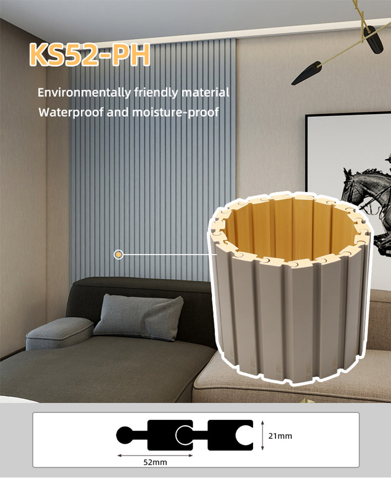 52*21mm Flat Arc Wall Panel