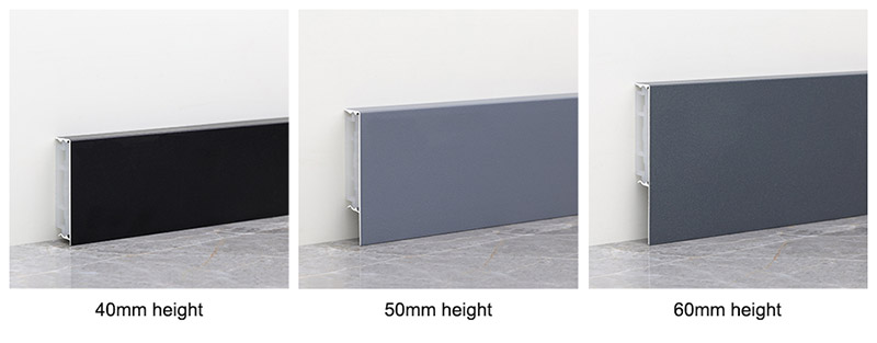 39.7*11.7mm Aluminium Alloy Baseboard
