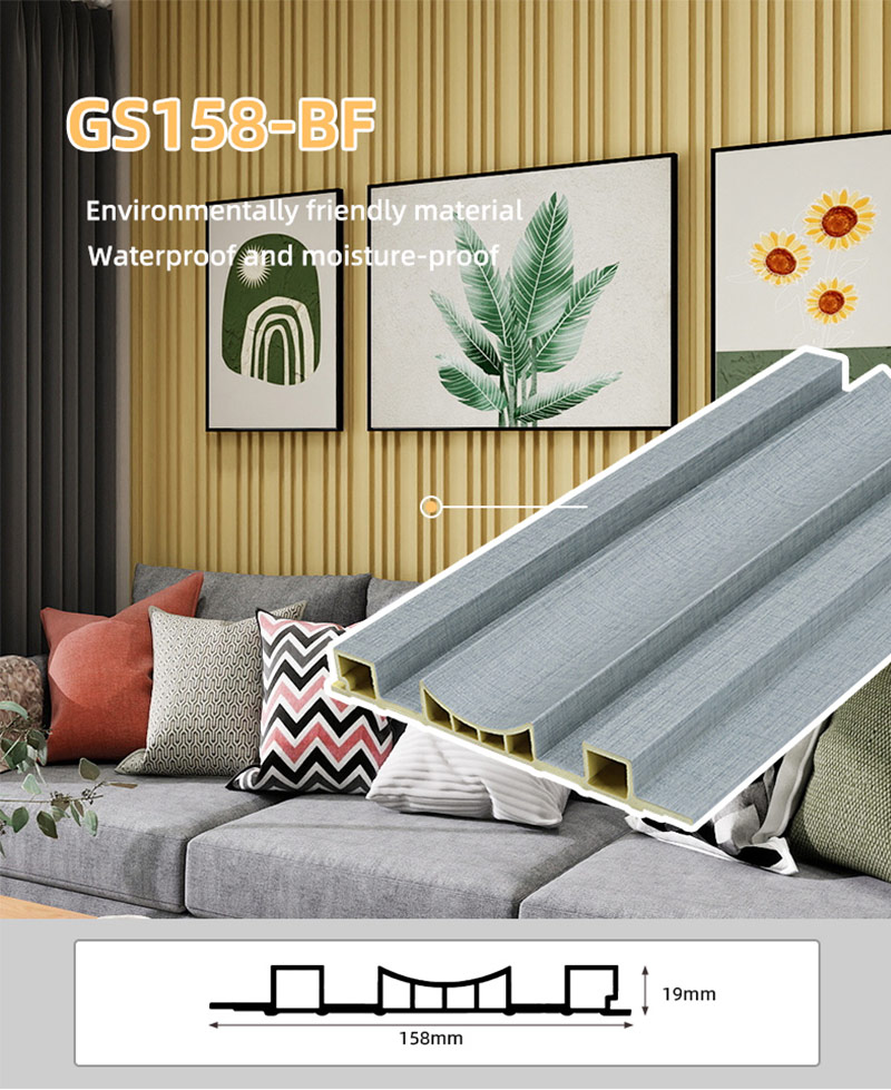 158*19mm Concave Hollow Wall Panels