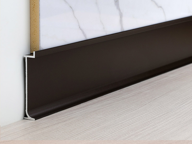 30*9.7mm Recessed Aluminium Skirting Board