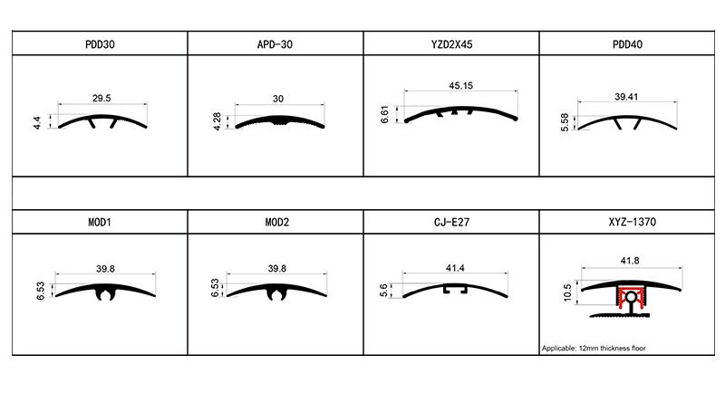 Aluminum Alloy Flooring Profiles