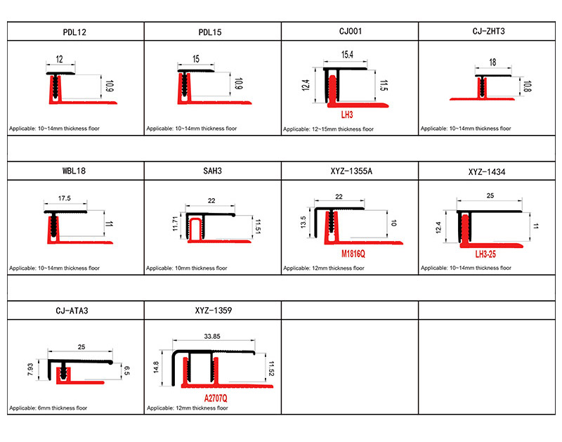 Aluminum Alloy Flooring Profiles