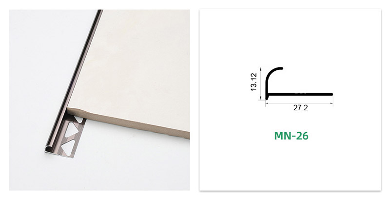 Aluminum Alloy Curved Tile Trim