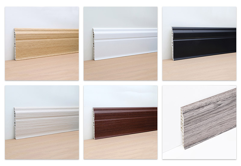 95*15.5mm PVC Lambs Tongue Skirting Board