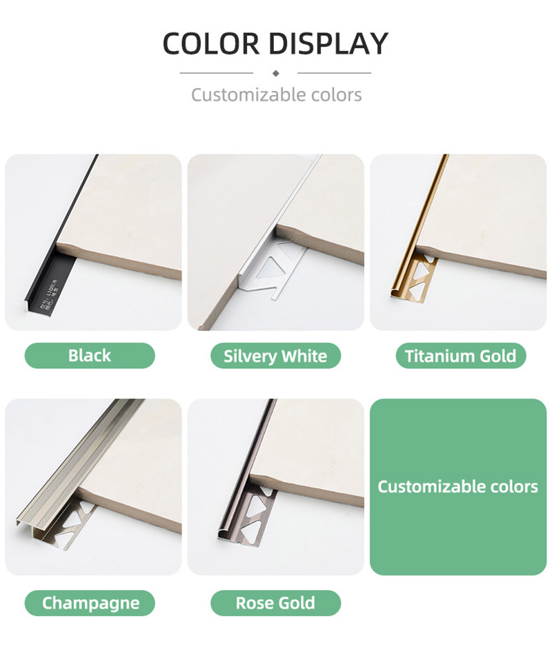  L-shaped Aluminum Tile Trim