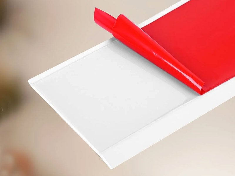 Baseboards with self-adhesive backing