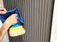 Step5: Cleaning with a soft brush and towel