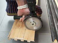 Step5: Cut the wall panel using a circular saw