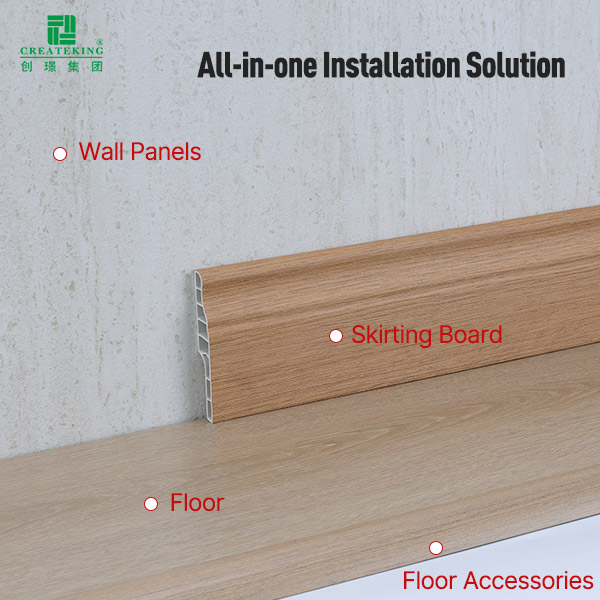 90*14mm SPC Skirting Profile
