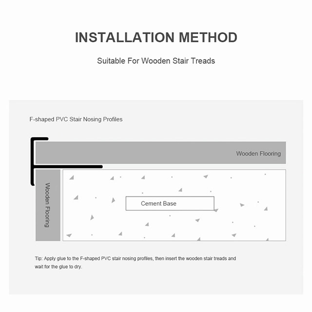 F-shaped Stair-nosing Strips