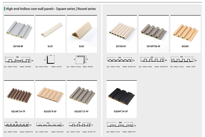 WPC fluted wall panel