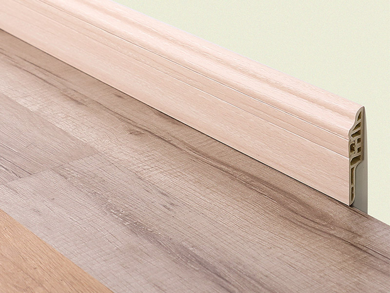 75*15mm PVC Lambs Tongue Hidden Nail Skirting Board