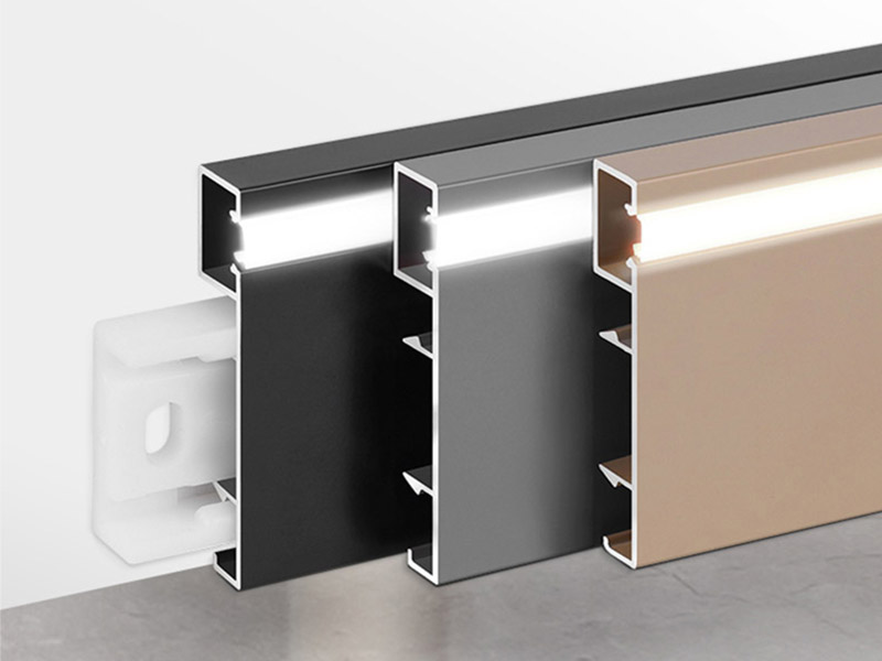 50*9mm LED Aluminum Skirting Board