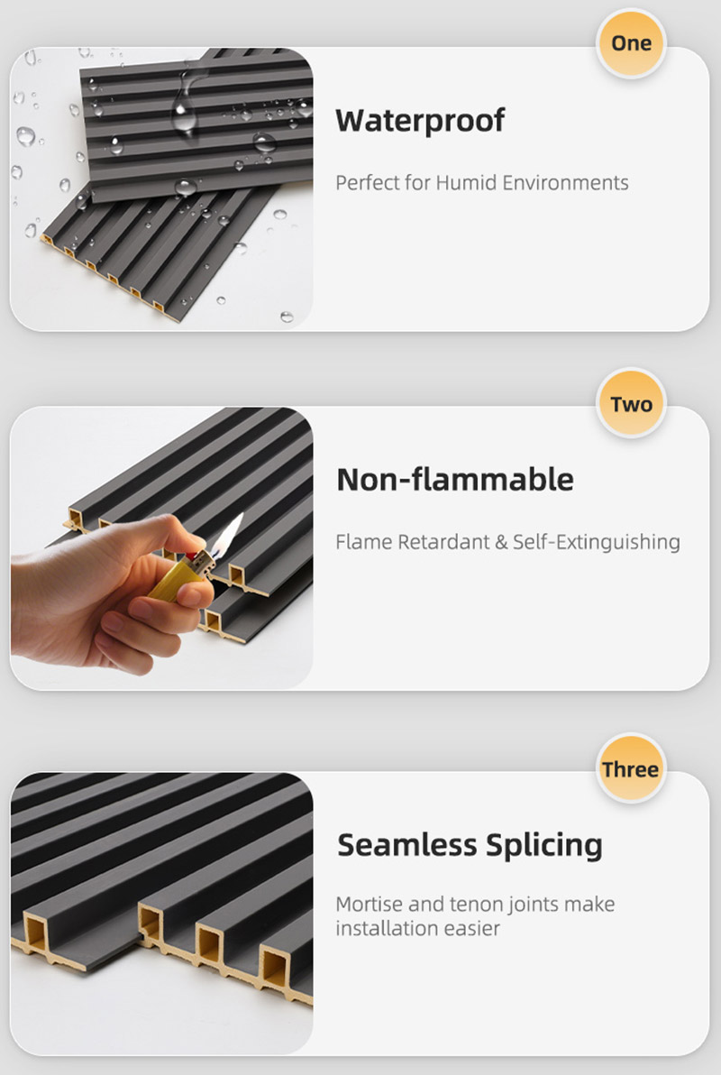 169*17.8mm Rectangular Fluted Wall Panels