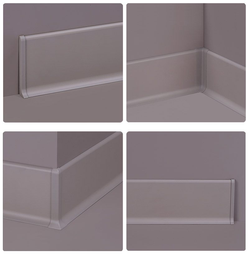 80*11mm Aluminium Floor Skirting