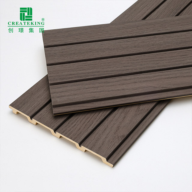 170*11mm Wood Finish PVC Fluted Wall Panels