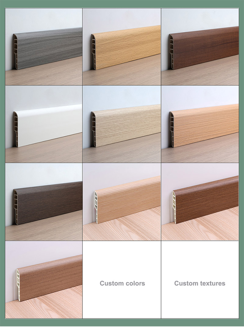 70*12mm PVC Pencil Skirting Board