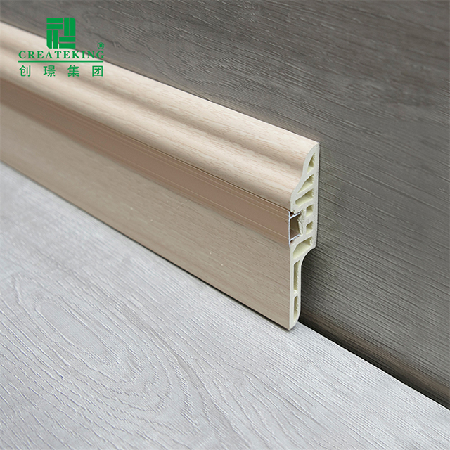 Moisture-proof PVC skirting board for interior wall ceiling decoration
