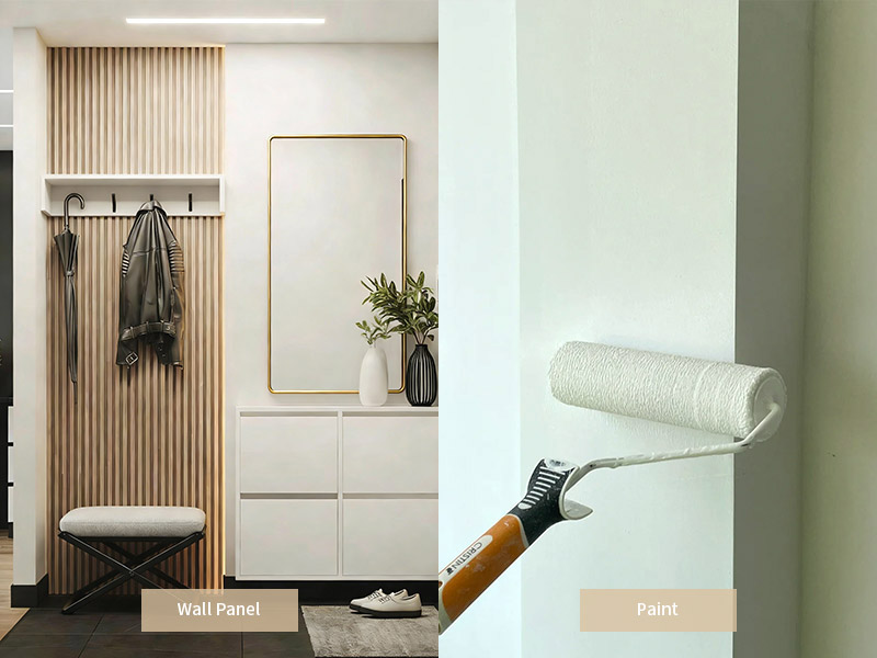 Wall Panel vs Paint Comparison